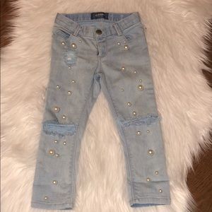 Skinny Jeans Ripped with Pearl